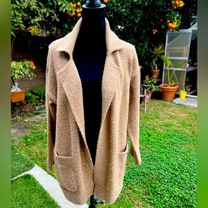 Thread n Supply long cardigan tan size xs